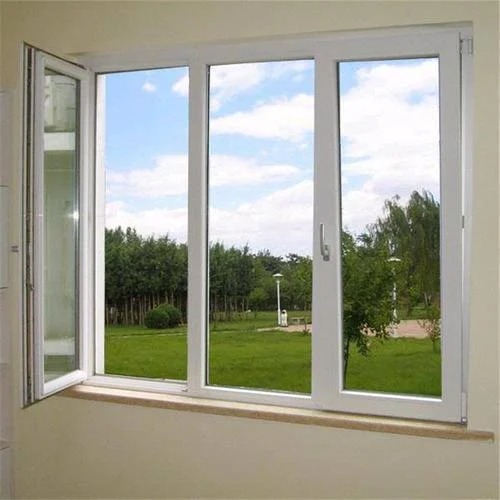 Villa patio with large sliding glass doors